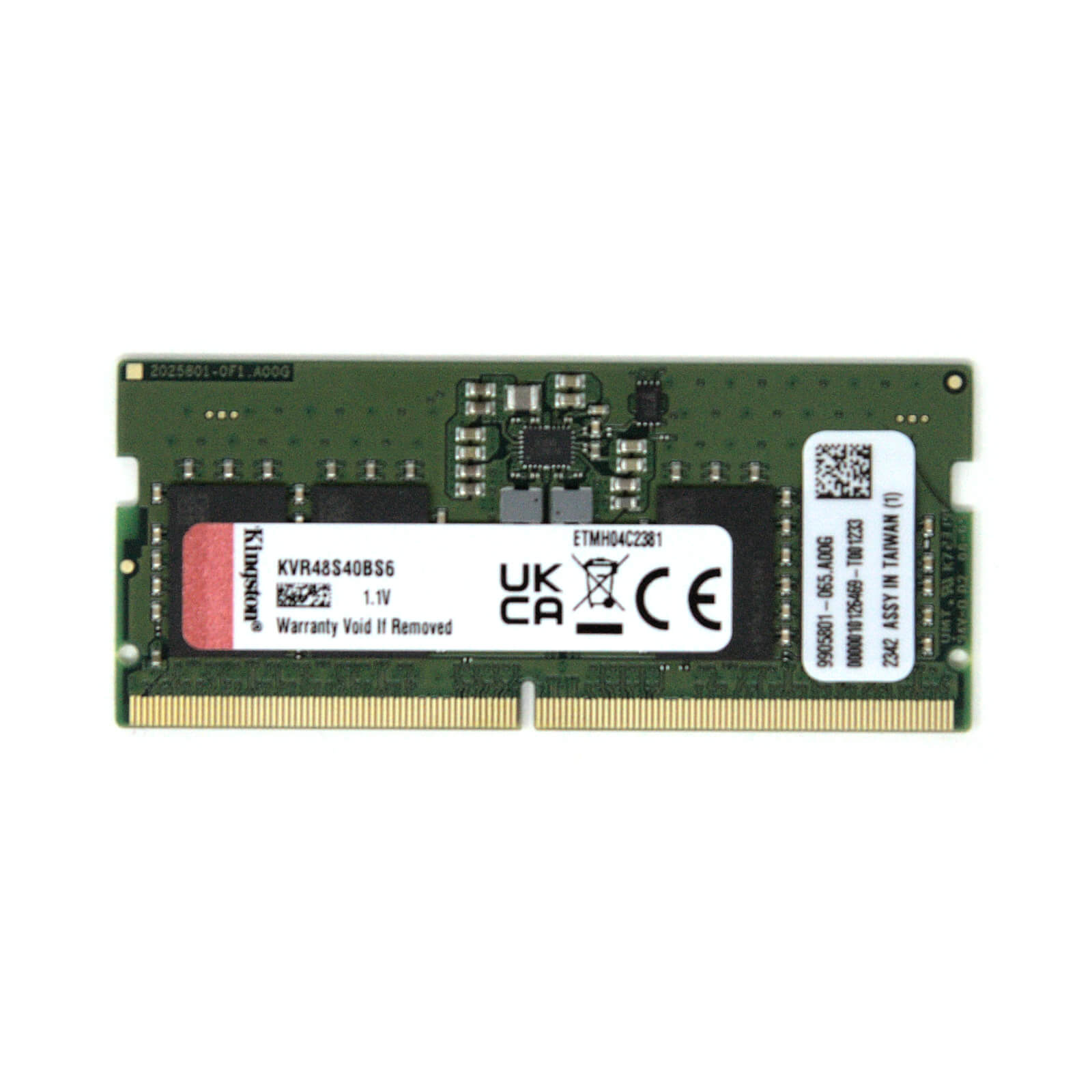 Kingston DDR5-4800 SO-DIMM Memory Module - 8GB